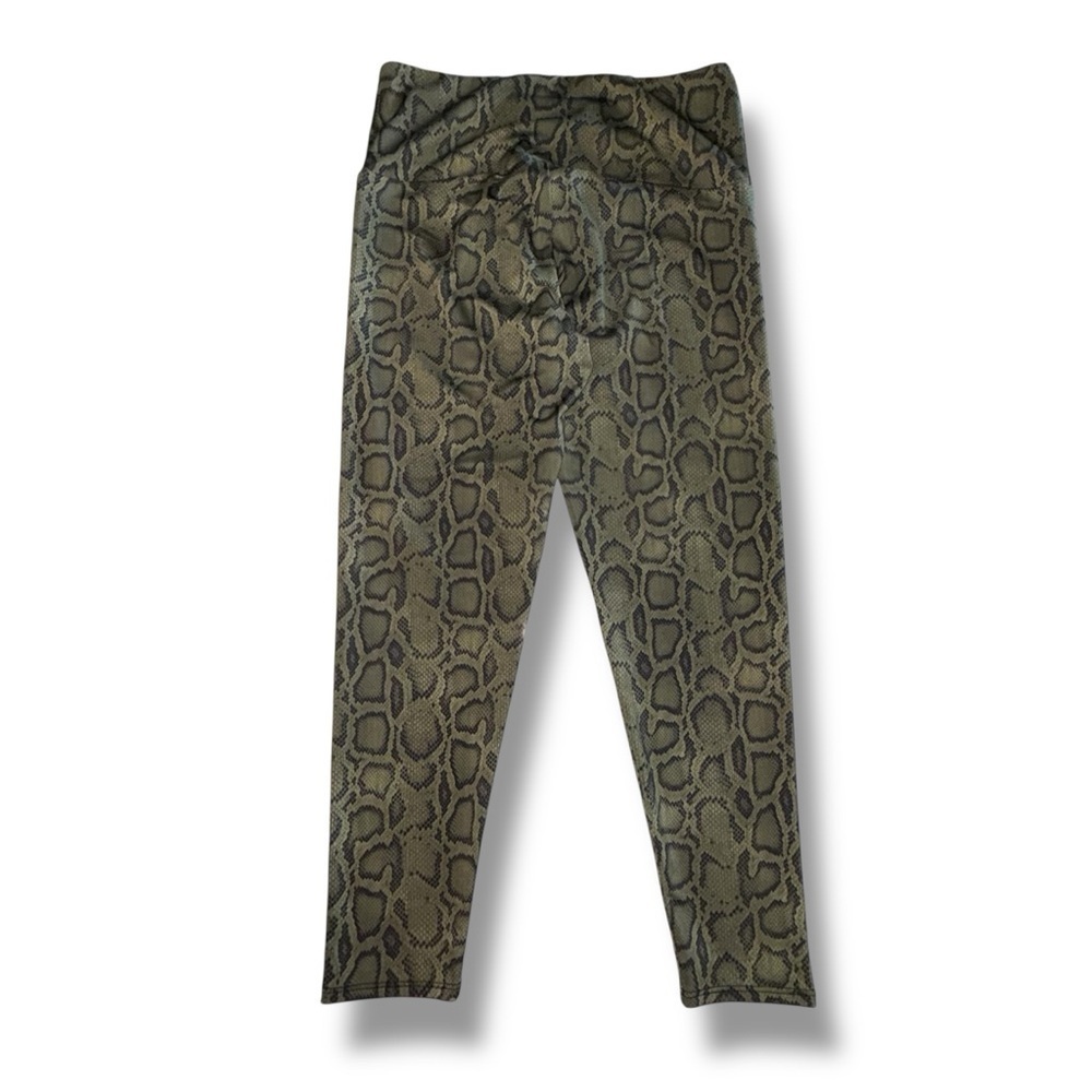 ONZIE Leopard High-rise leggings - Green/Black Large - Picture 5 of 11